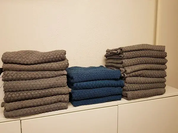 Frotteewäsche, sehr dicke Qualität, grau