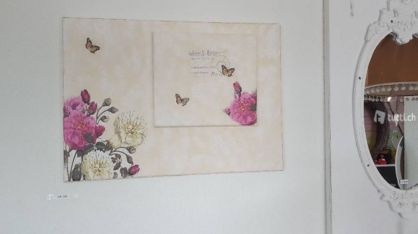 Bild mit Spitze 30cmx50cm