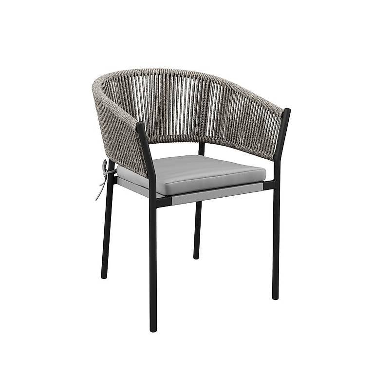 Gartenstuhl HVAR grau/schwarz