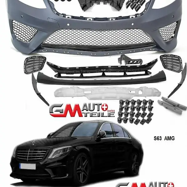  Stossstange Vorne Black Edition passend für Mercedes W222 +Zu