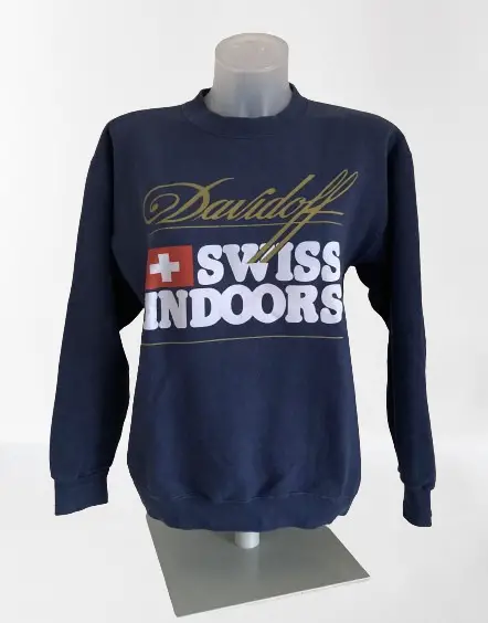 Offizielles Sweatshirt der renommierten Swiss Indoors, Gr. M