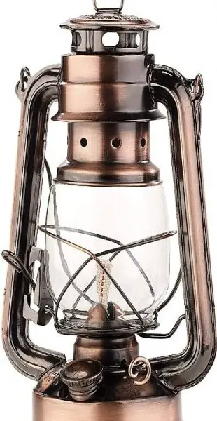  Petroleumlampe Petroleum-Sturmlaterne mit Glaskolben