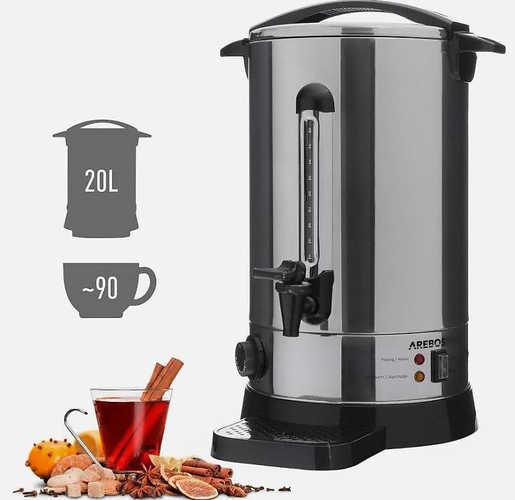 Portofrei Glühwein kessel kocher 20 L Edelstahl automat Ther