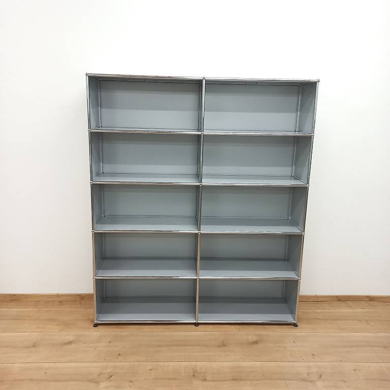 USM Haller Wandregal Mattsilber 2x5