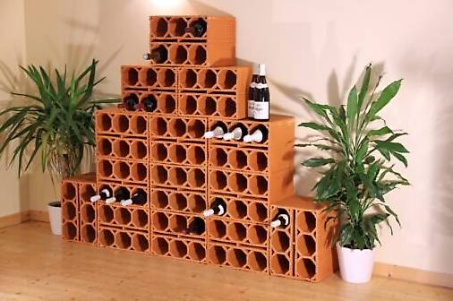 Weinflaschensteine Palette