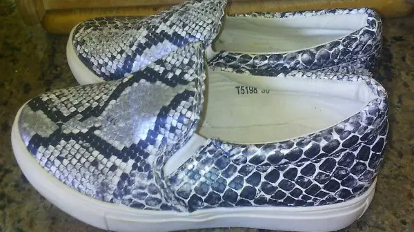 Slipper in Gr.38 in Reptillook, flach