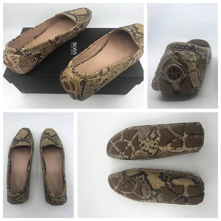 Loafer aus echtem Leder, Hugo Boss, Gr. 37