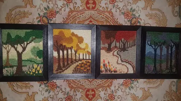 Gobelin - Morgen/Mittag/Abend/Nacht