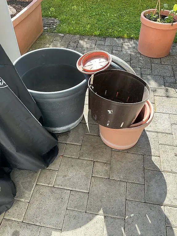 Gartenröpfe, 9 stück