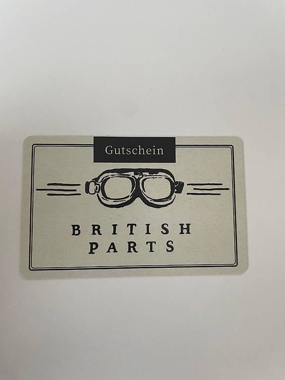 Gutschein British Parts Motorradbekleidung Helme und mehr
