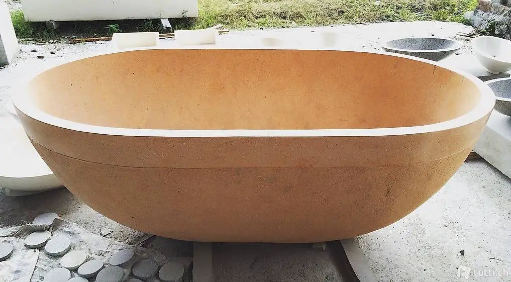  Freistehende Badewanne Wanne Freistehend Steinwanne Becken