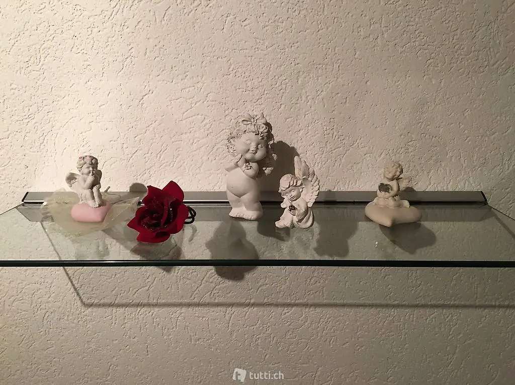 Ungebrauchtes Wandelement Glas 60x20cm klar/silber