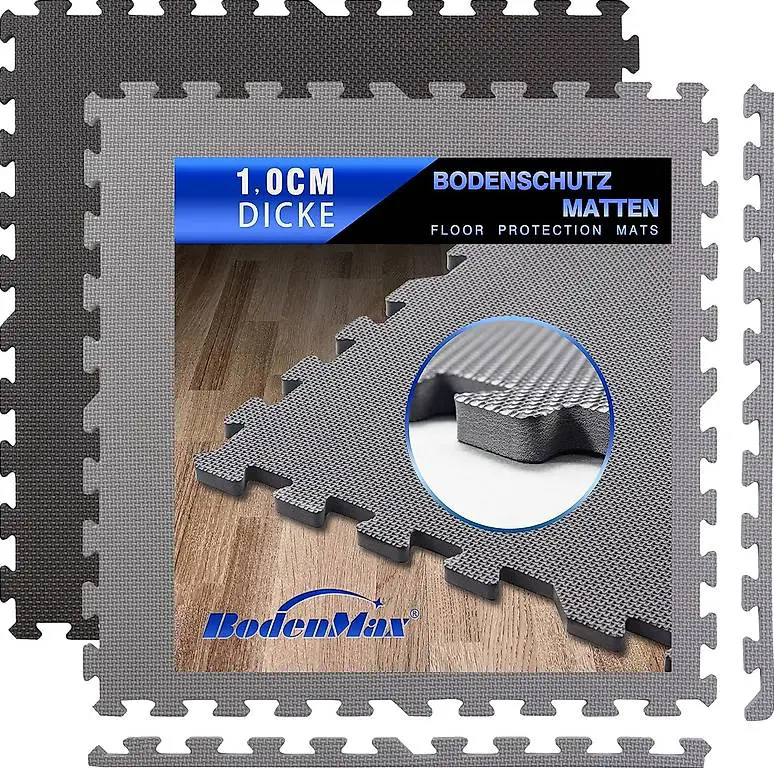 BodenMax Bodenschutzmatte Sportmatte Puzzlematte Fitnessmatt