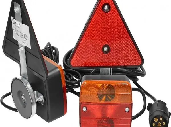  Rückleuchten Set für Anhänger mit Magneten - 12V