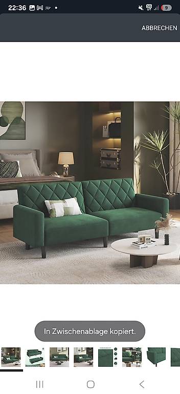 Yaheetech 2 Sitzer Sofa, 159cm Polstersofa