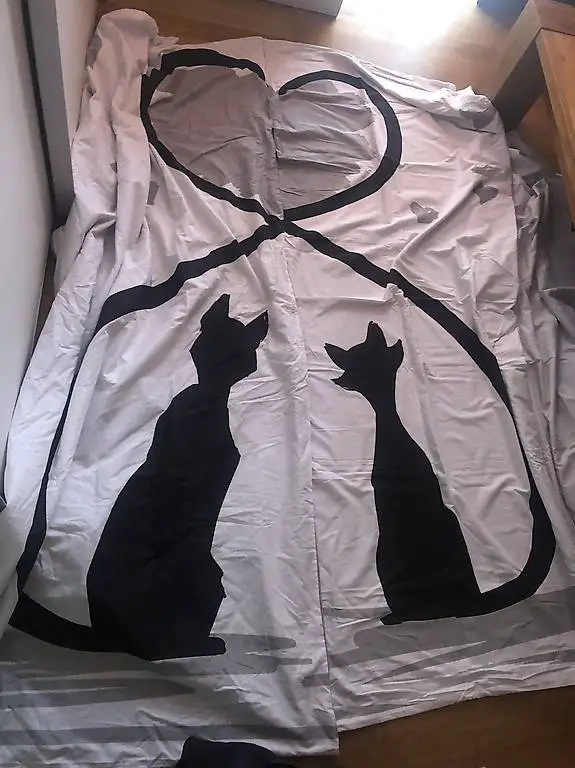 2x Bettbezug160x210cm, 65x100cm NEU