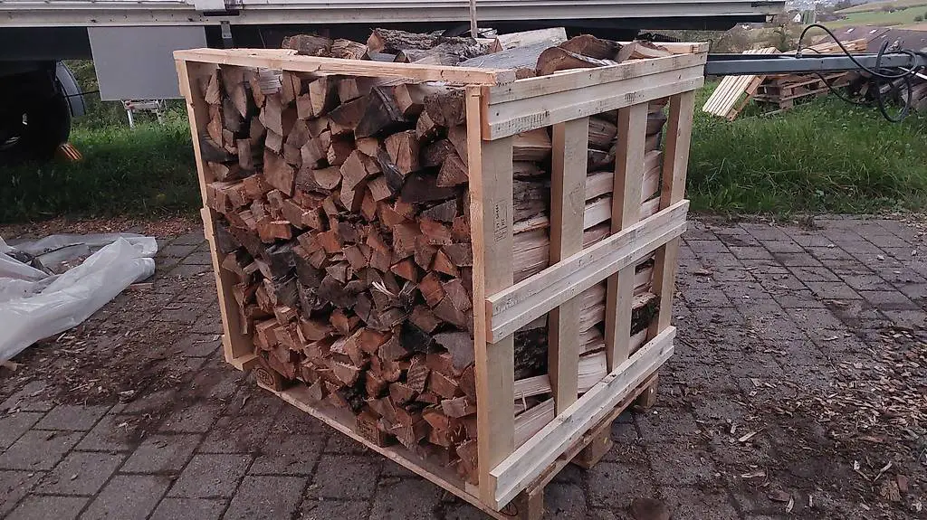 Brennholz Buche, Esche, Ahorn mit Einwegverpackung