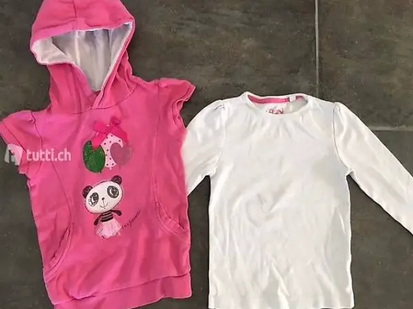 Set Pullover Pulli und Weste Überziehpulli super süss Gr. 98