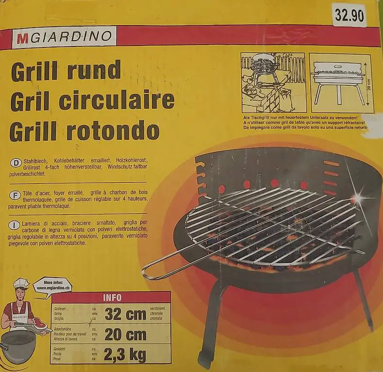 Holzkohlegrill klein und kompakt