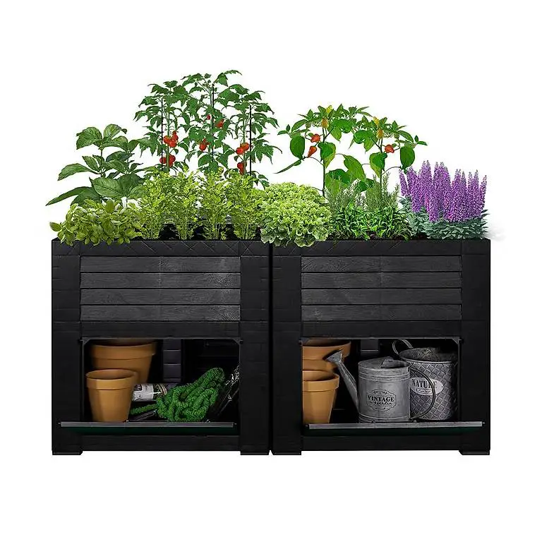 Hochbeet mit Staufächer NEU - 106841