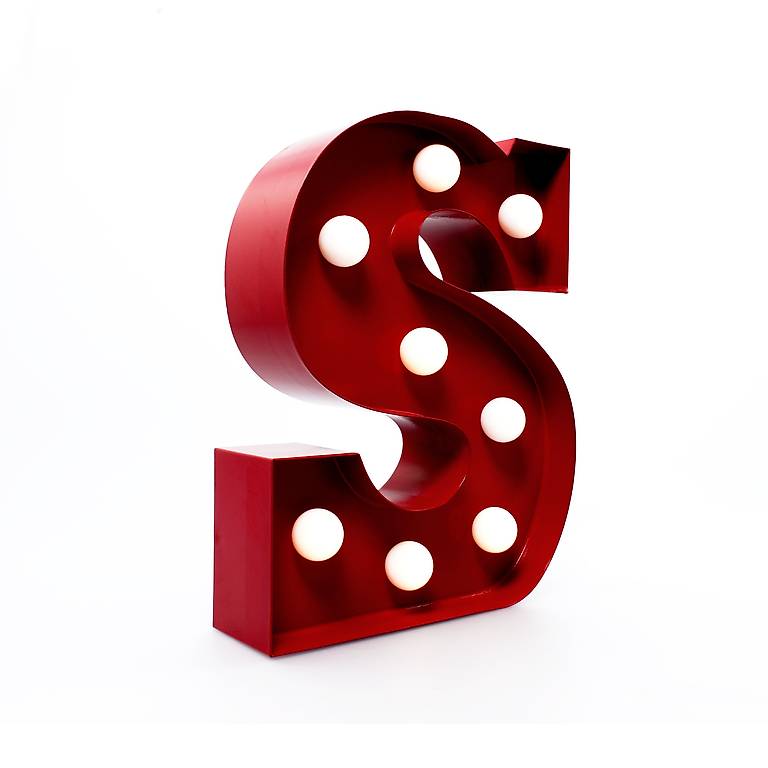 Retro Vintage Leuchtbuchstaben Deko "SALE"