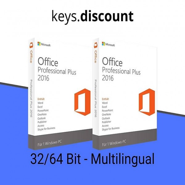  Office 2016 Professional Plus pour 2 PC français