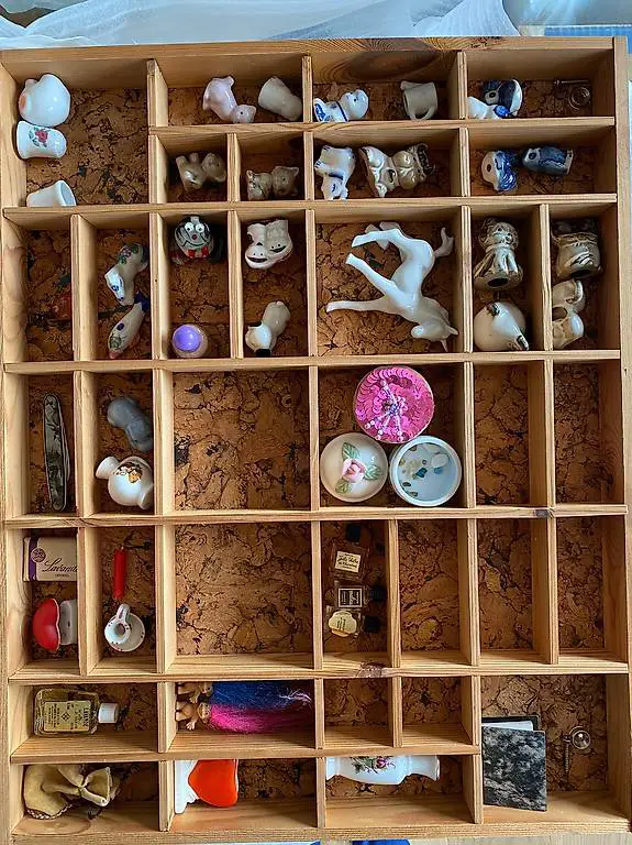 Setzkasten mit Inhalt