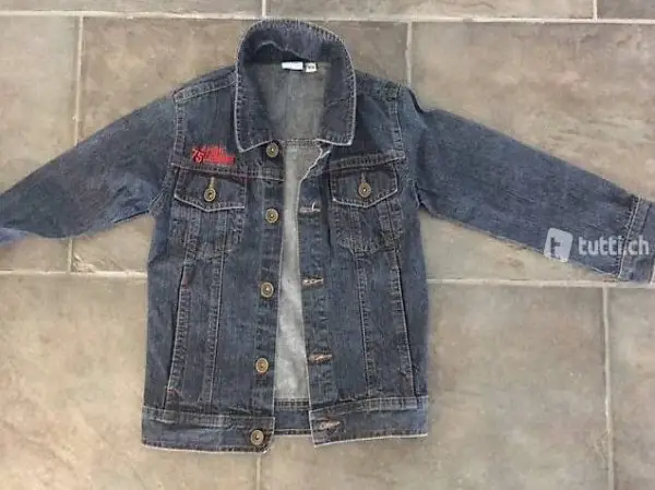 Mädchen Jacke Jeans Jeansjacke Gr. 116 122 NEU