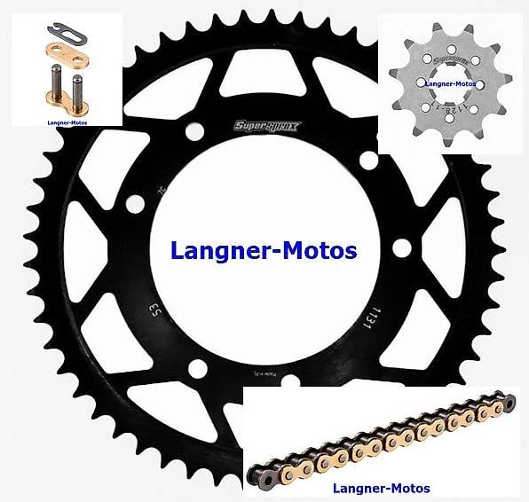 Kettenkit Satz Aprilia SX 50, Derbi Senda DID Kette Gold NEU