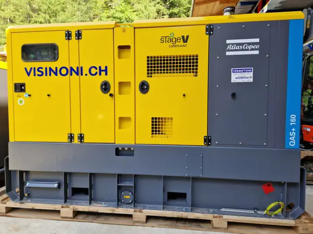 atlas copco, qas 160-5, stromgenerator