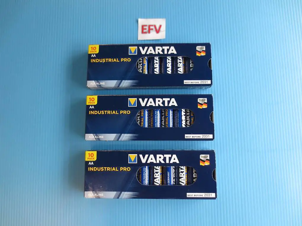 30 St. Varta Pro Batterien AA/Mignon für Hochstrom Ansprüche