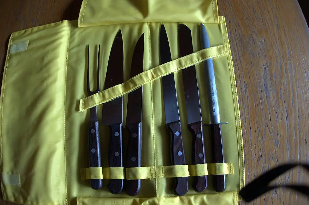 Messertasche mit 6tlg. Messer-Set von Victorinox