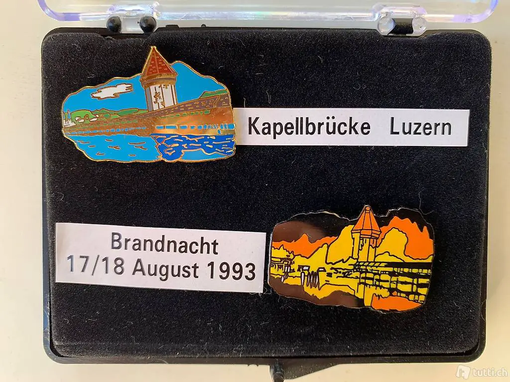 Pin Set Kapellbrücke Luzern 1993