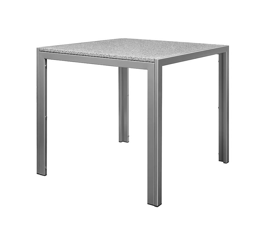  Granittisch 80 x 80 x 76 cm grau