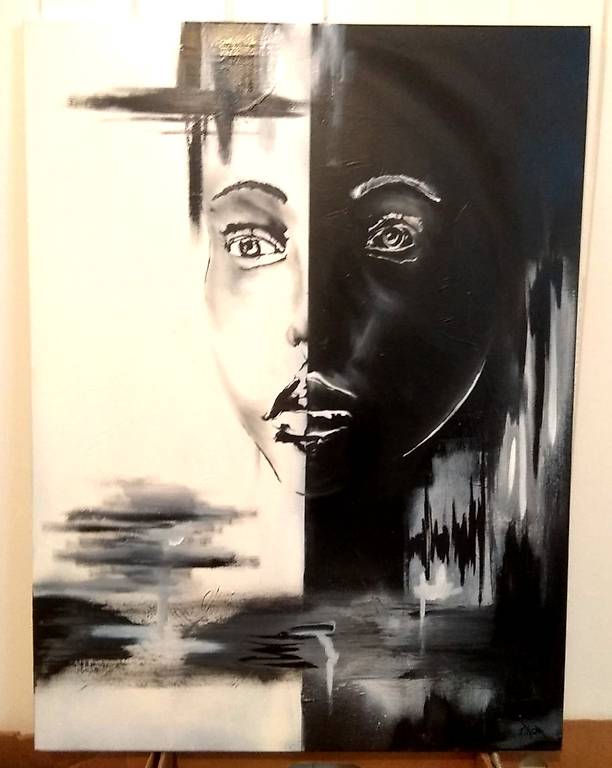 Leinwand/ acryl 80x60