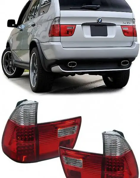  BMW X5 E53 99-03 LED RÜCKLEUCHTEN ROT KLAR