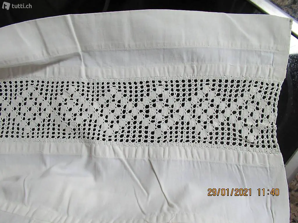 Leintuch, Oberleintuch, mit Bordure
