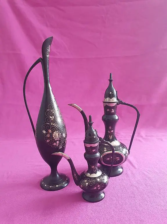 Kaffeekanne / Teekanne aus Indien 3 Stk