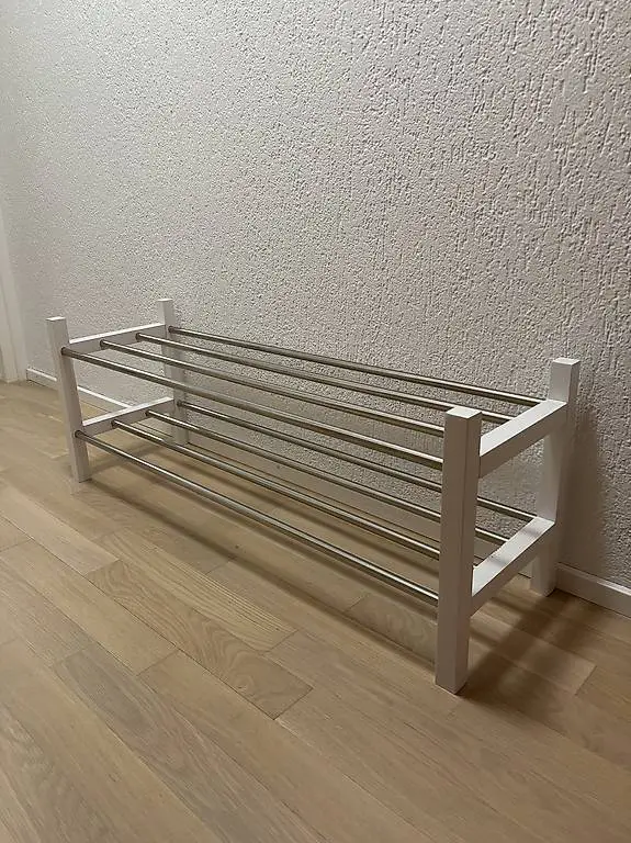 Schuhregal, Schuhgestell, Schuhaufbewahrung weiss