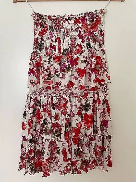 Schönes Bandeaukleid Sommerkleid Lascana Grösse 36