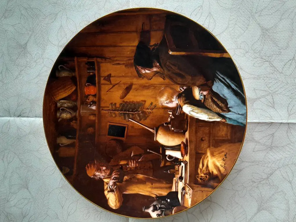 Wandteller mit Rahmen