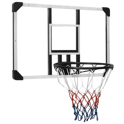  vidaXL Basketballkorb Transparent 90x60x2,5 cm Polycarbonat