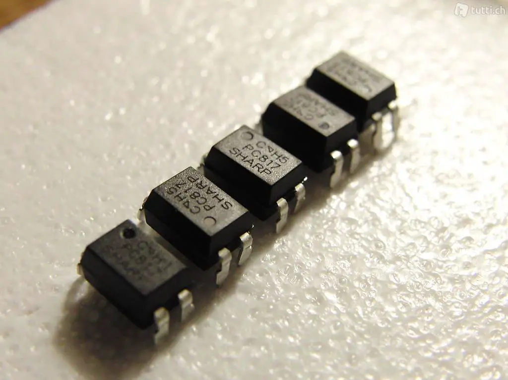 5 Stück PC817 1-Kanal Optokoppler (Fototransistoren)