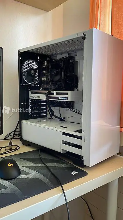 gaming pc setup wie neu
