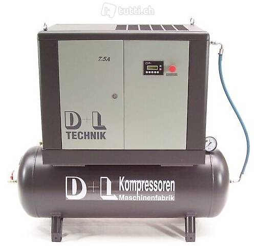  Schraubenkompressor 15kW 2100L 10 BAR MIT Kessel 500L