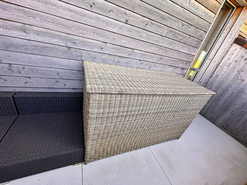 Kissenbox aus Kunstrattan gross