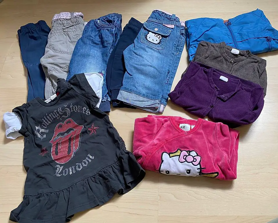 Grosses Kleider Set Grösse 74-92 für Mädchen