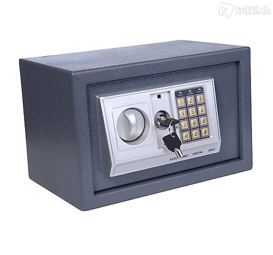  Elektronischer Kleintresor grau