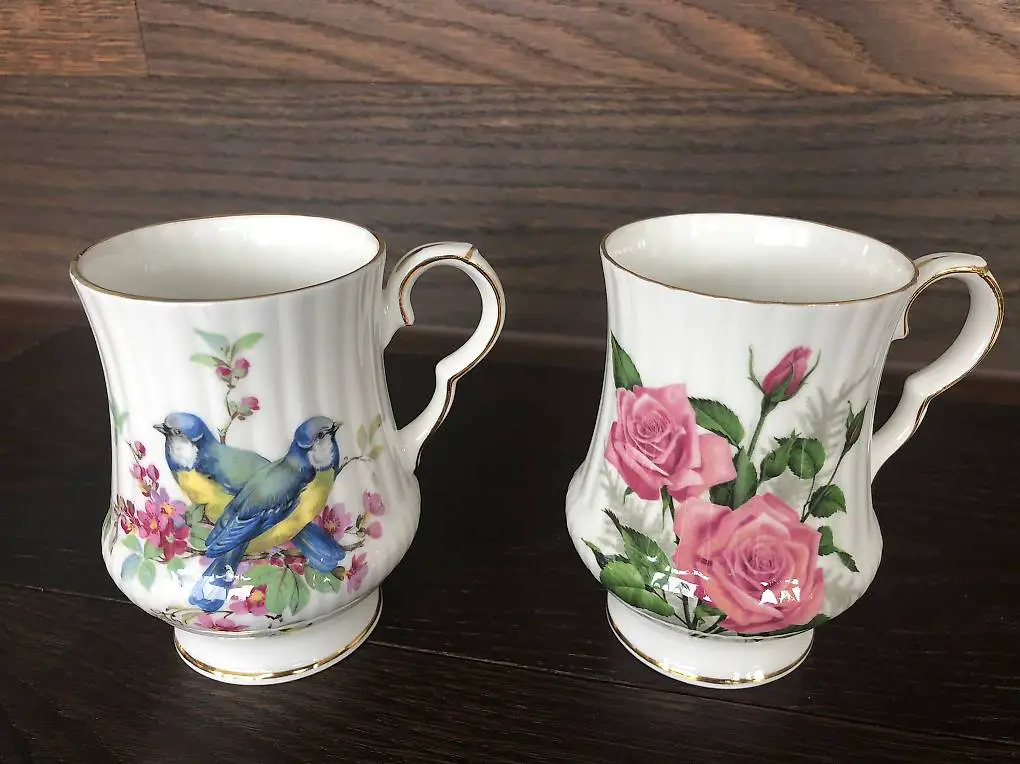 Vintage Sammeltassen Royal Windsor - 2 Stk.