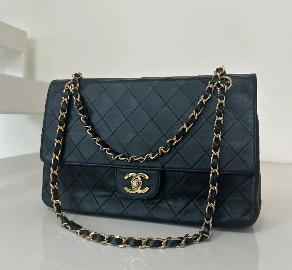 Chanel Tasche, vintage, schwarz, Chanel bag.